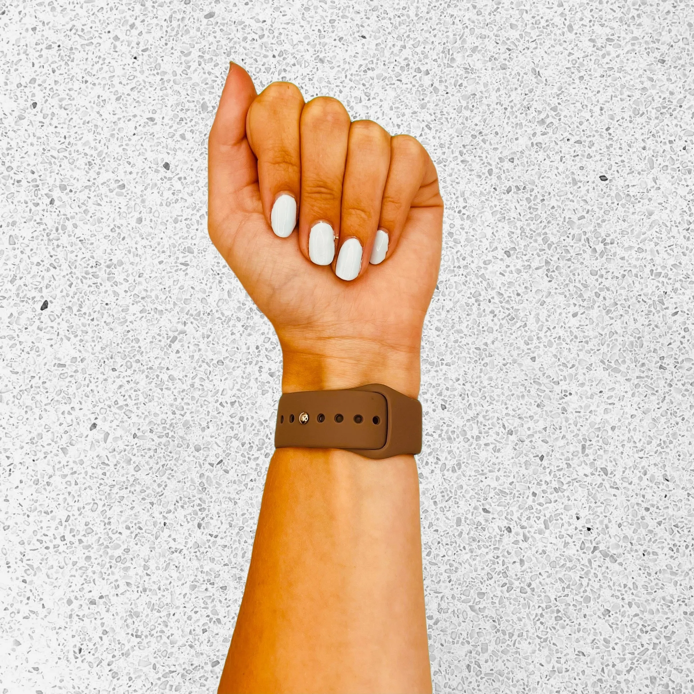 Silicone Button Style Watch Straps Compatible with Apple Watch