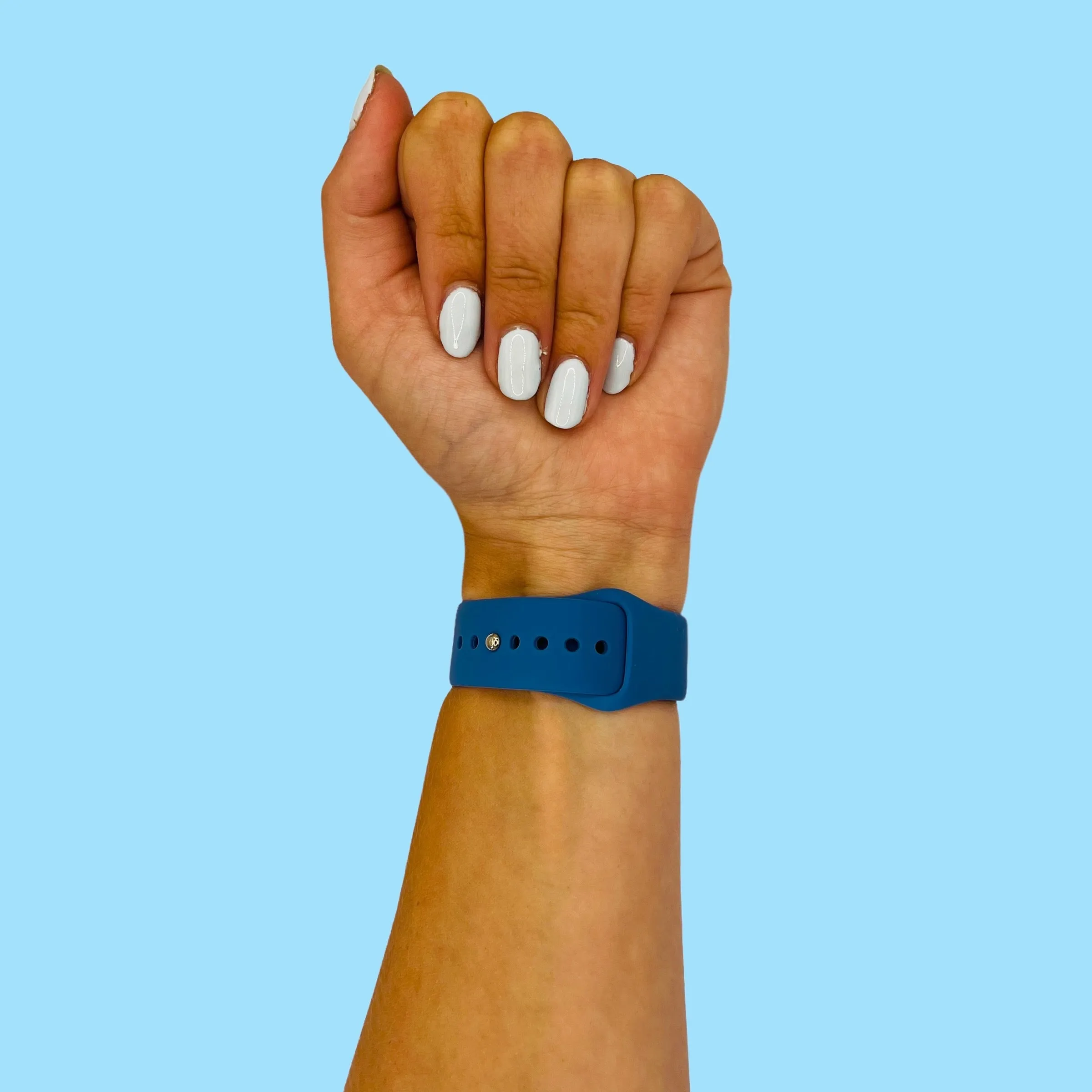 Silicone Button Style Watch Straps Compatible with Apple Watch