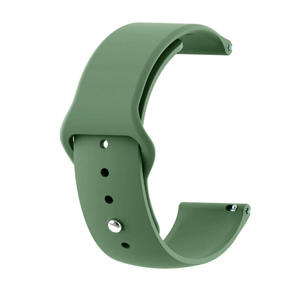 Silicone Button Style Watch Straps Compatible with Apple Watch