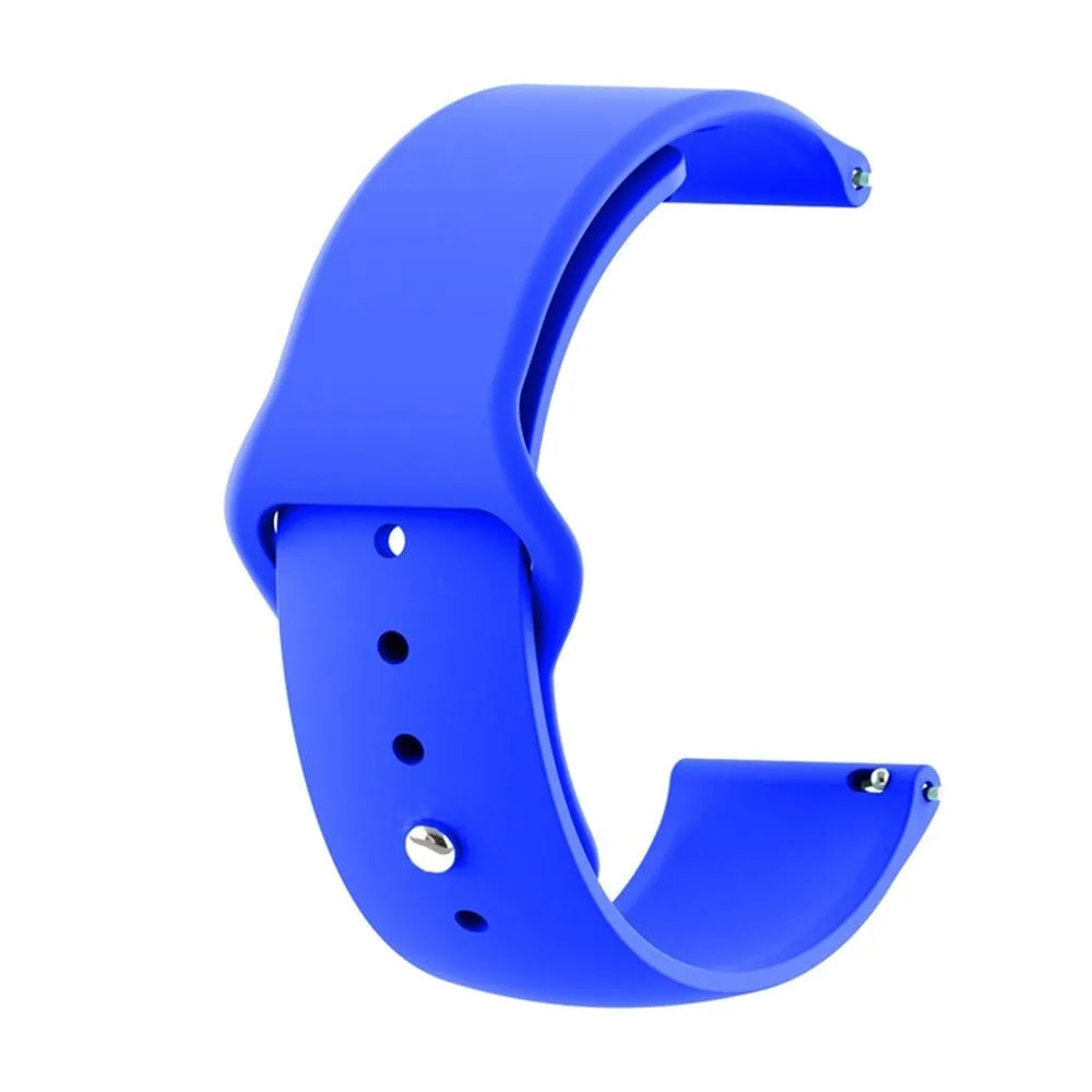 Silicone Button Style Watch Straps Compatible with Apple Watch