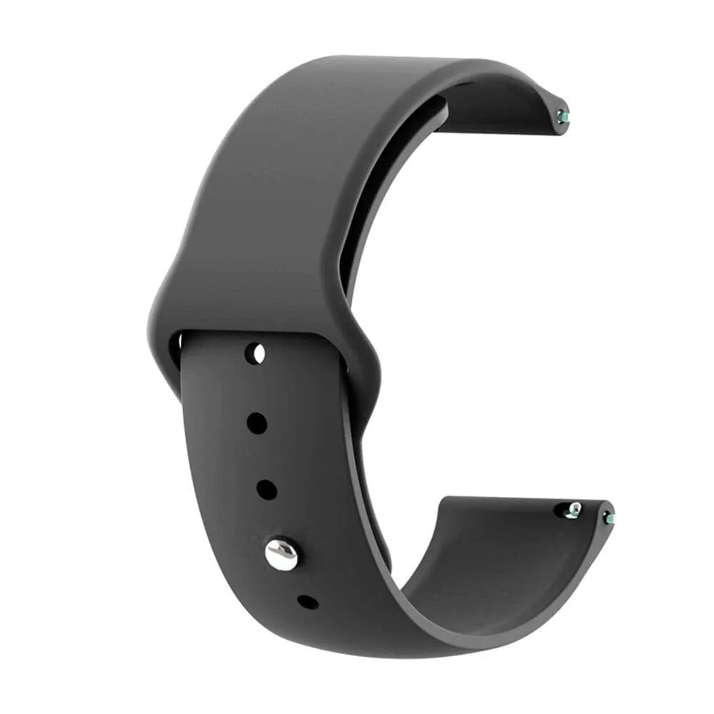 Silicone Button Style Watch Straps Compatible with Apple Watch