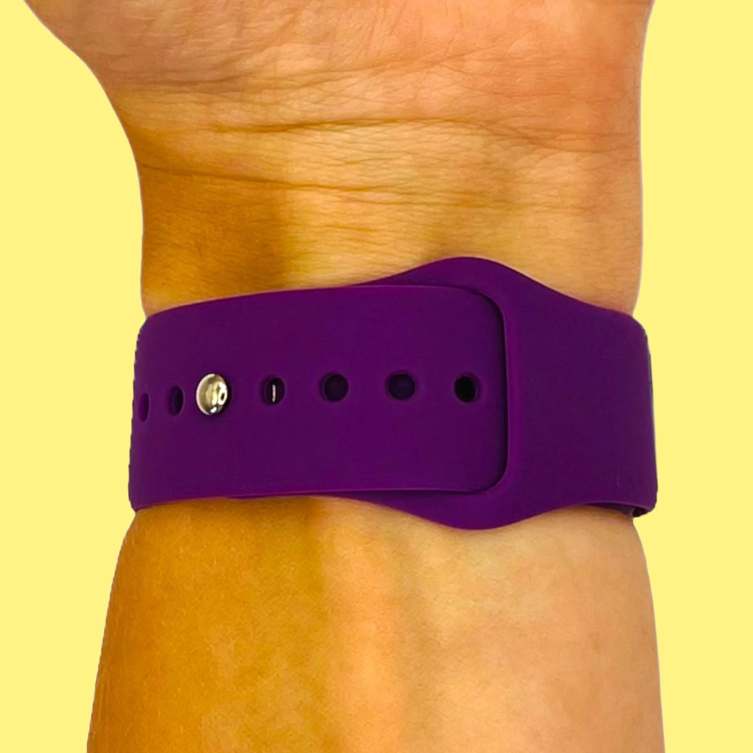 Silicone Button Style Watch Straps Compatible with Apple Watch