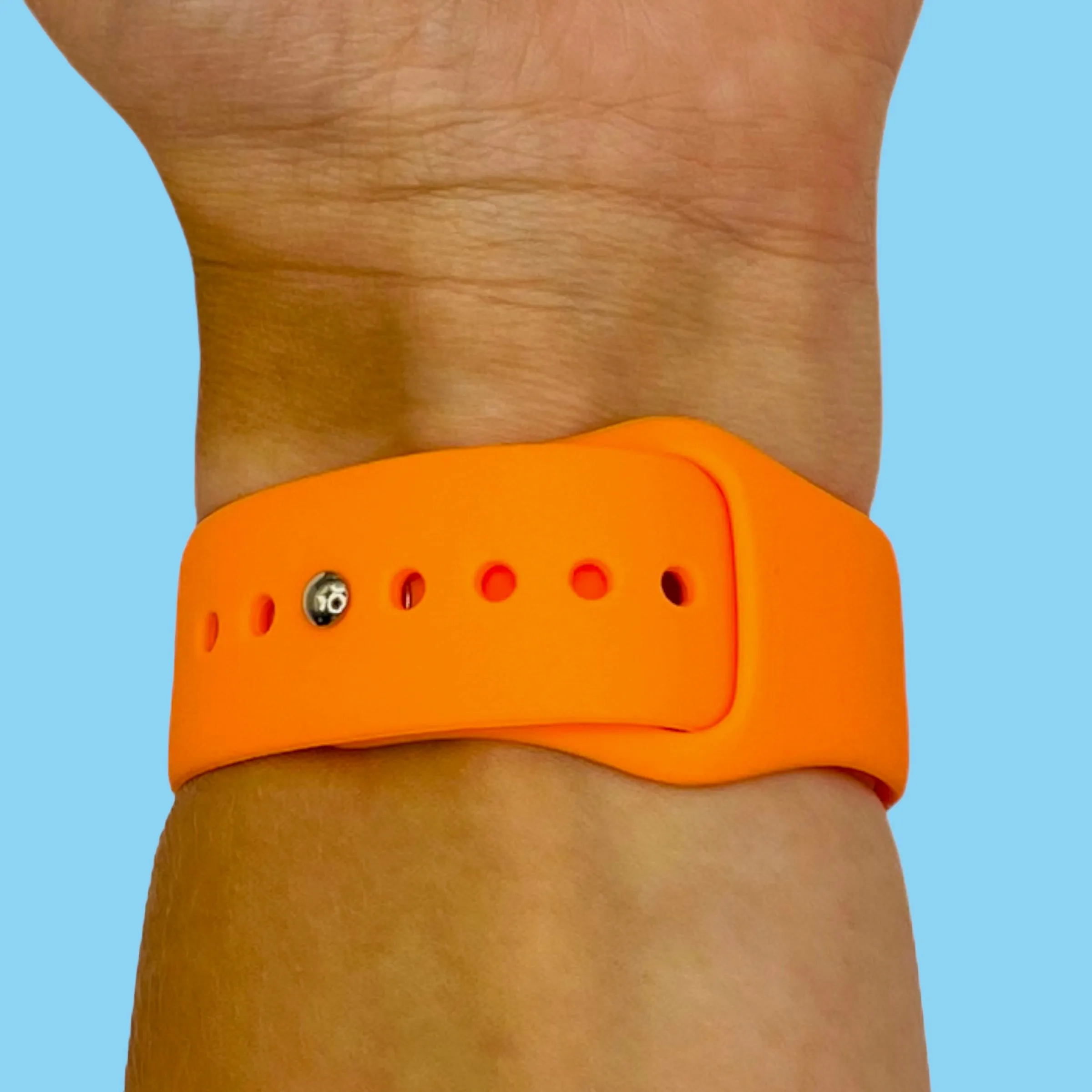 Silicone Button Style Watch Straps Compatible with Apple Watch