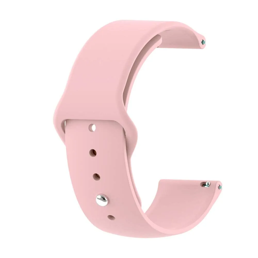 Silicone Button Style Watch Straps Compatible with Apple Watch