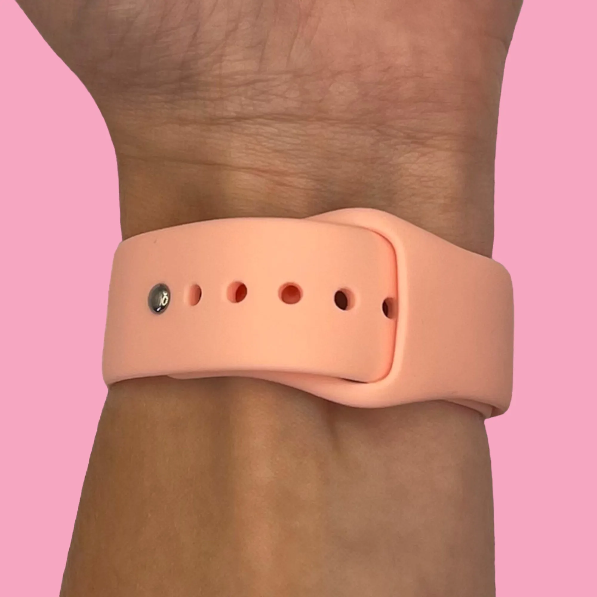 Silicone Button Style Watch Straps Compatible with Apple Watch