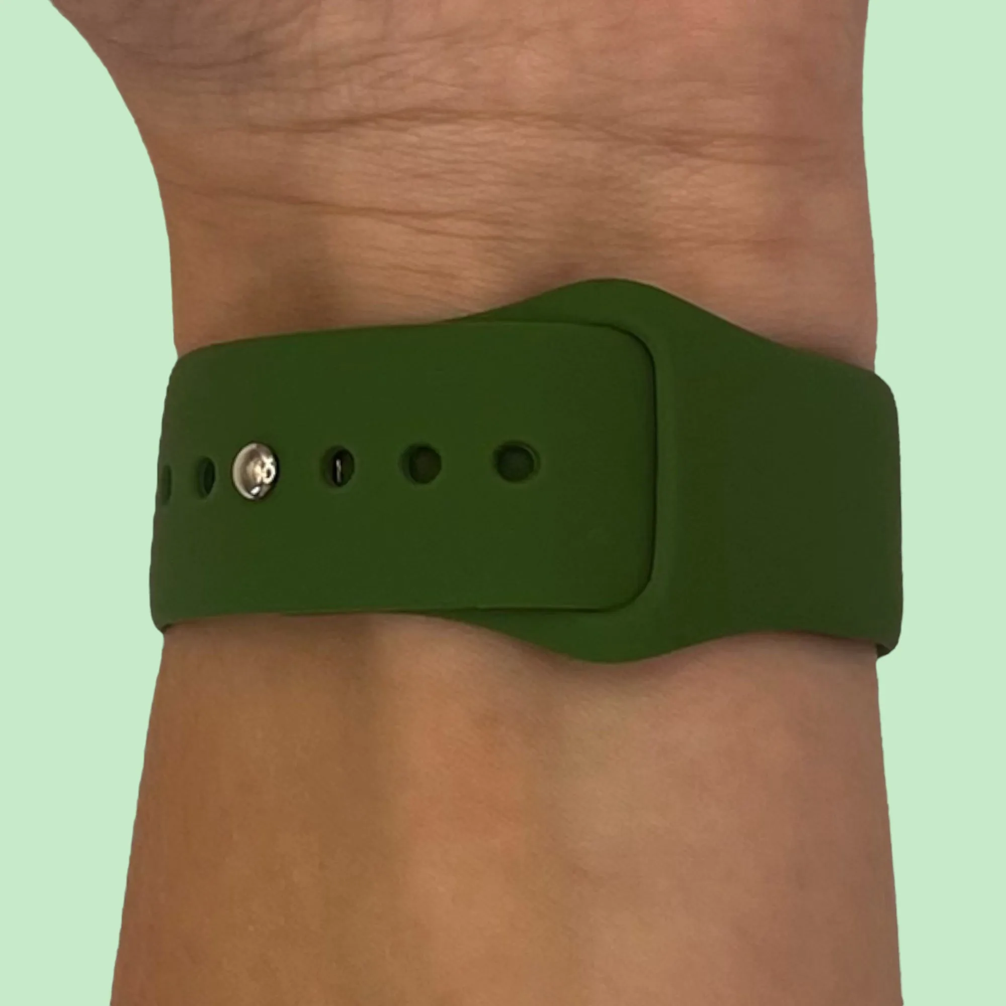 Silicone Button Style Watch Straps Compatible with Apple Watch