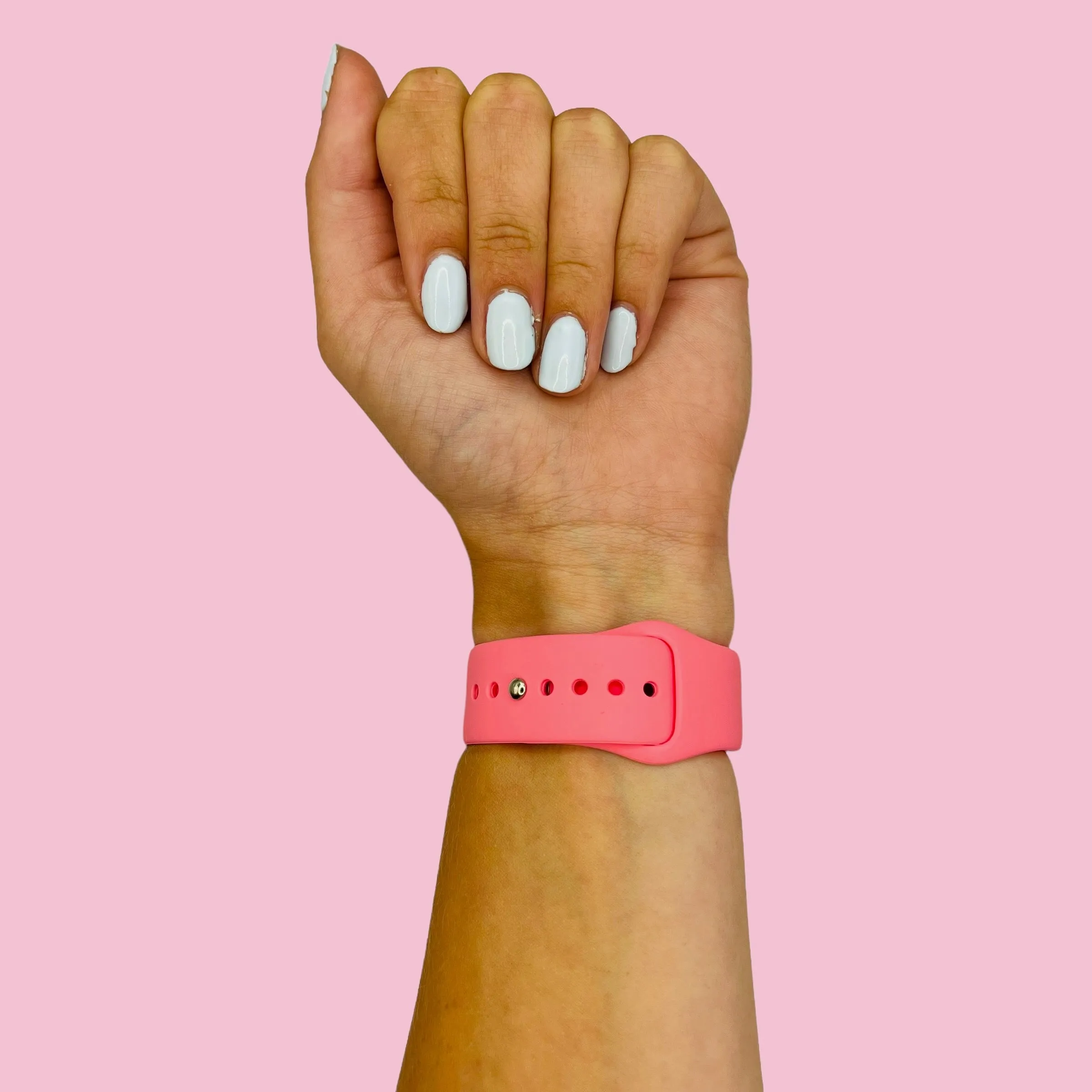 Silicone Button Style Watch Straps Compatible with Apple Watch