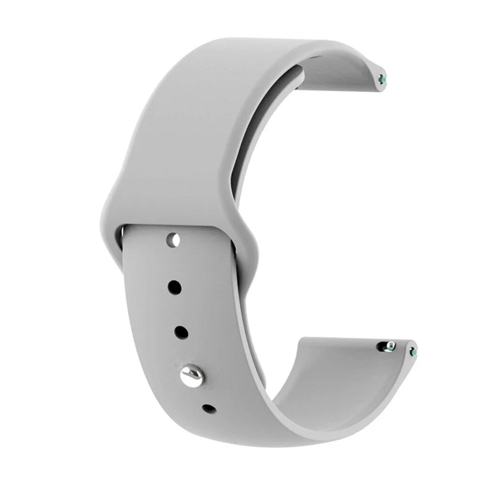 Silicone Button Style Watch Straps Compatible with Apple Watch