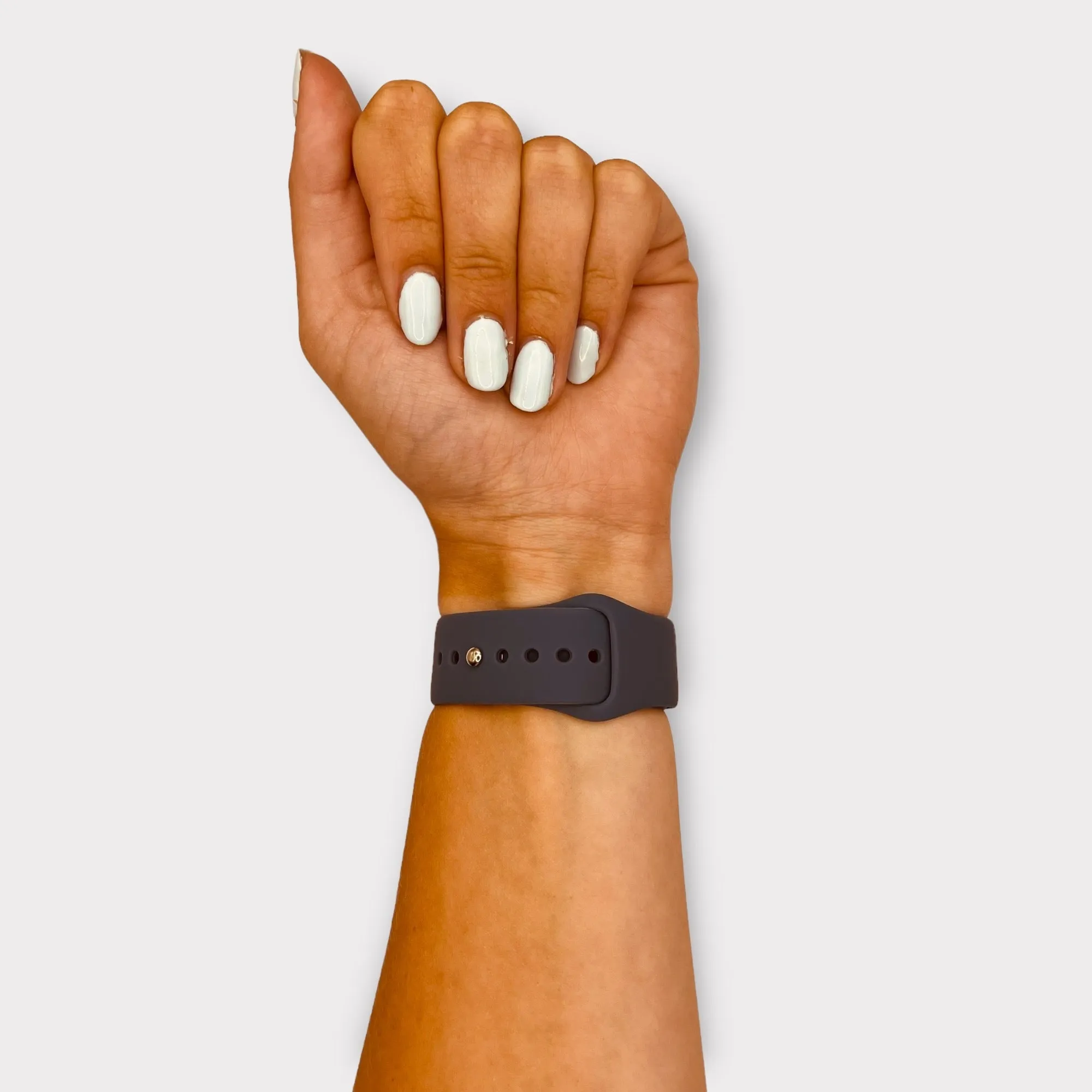 Silicone Button Style Watch Straps Compatible with Apple Watch