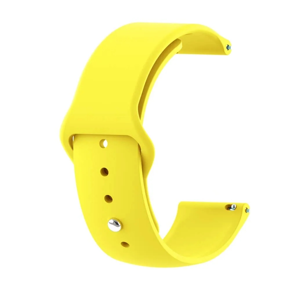 Silicone Button Style Watch Straps Compatible with Apple Watch