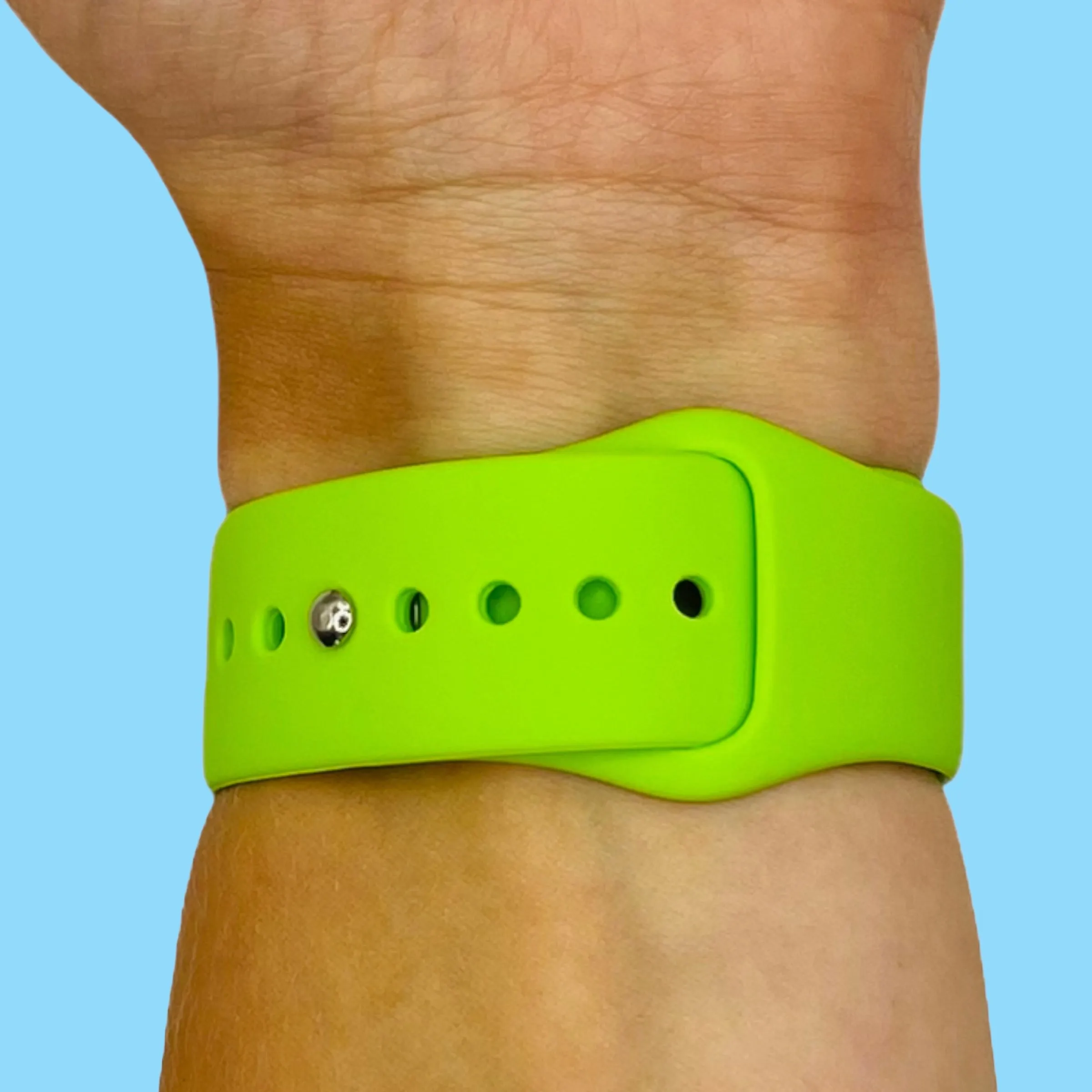 Silicone Button Style Watch Straps Compatible with Apple Watch