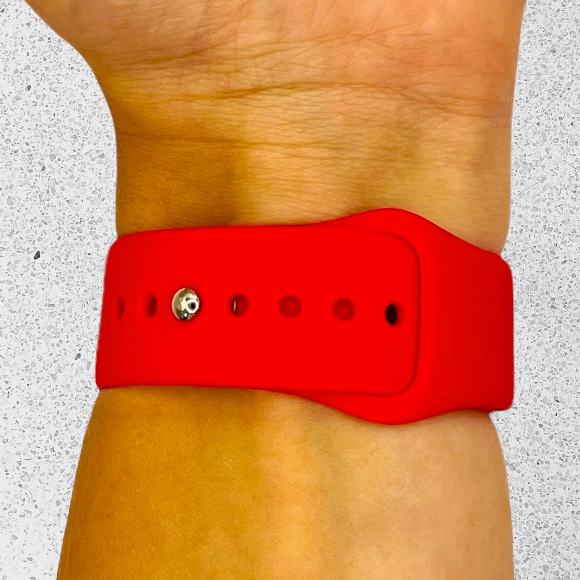 Silicone Button Style Watch Straps Compatible with Apple Watch