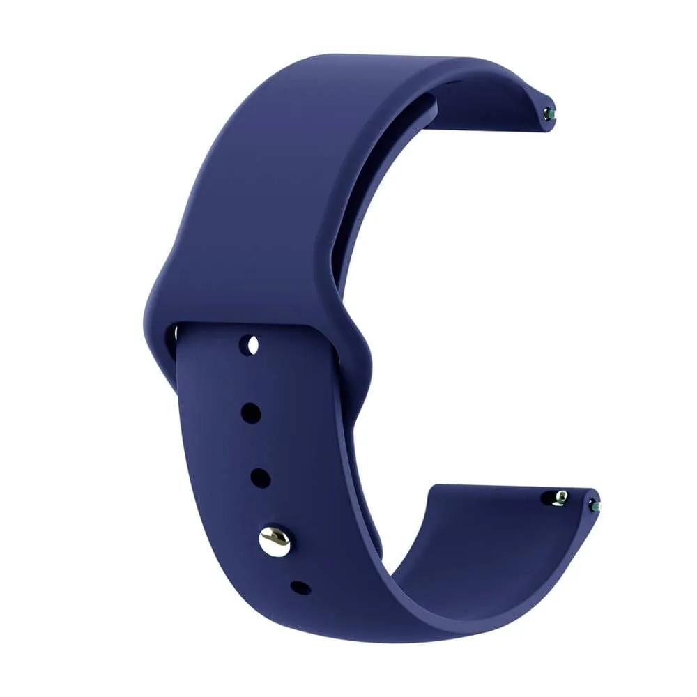 Silicone Button Style Watch Straps Compatible with Apple Watch