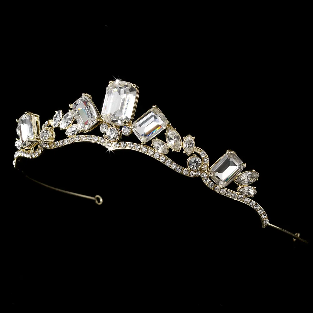 Silver Princess Majesty Crystal Bridal Tiara Headpiece