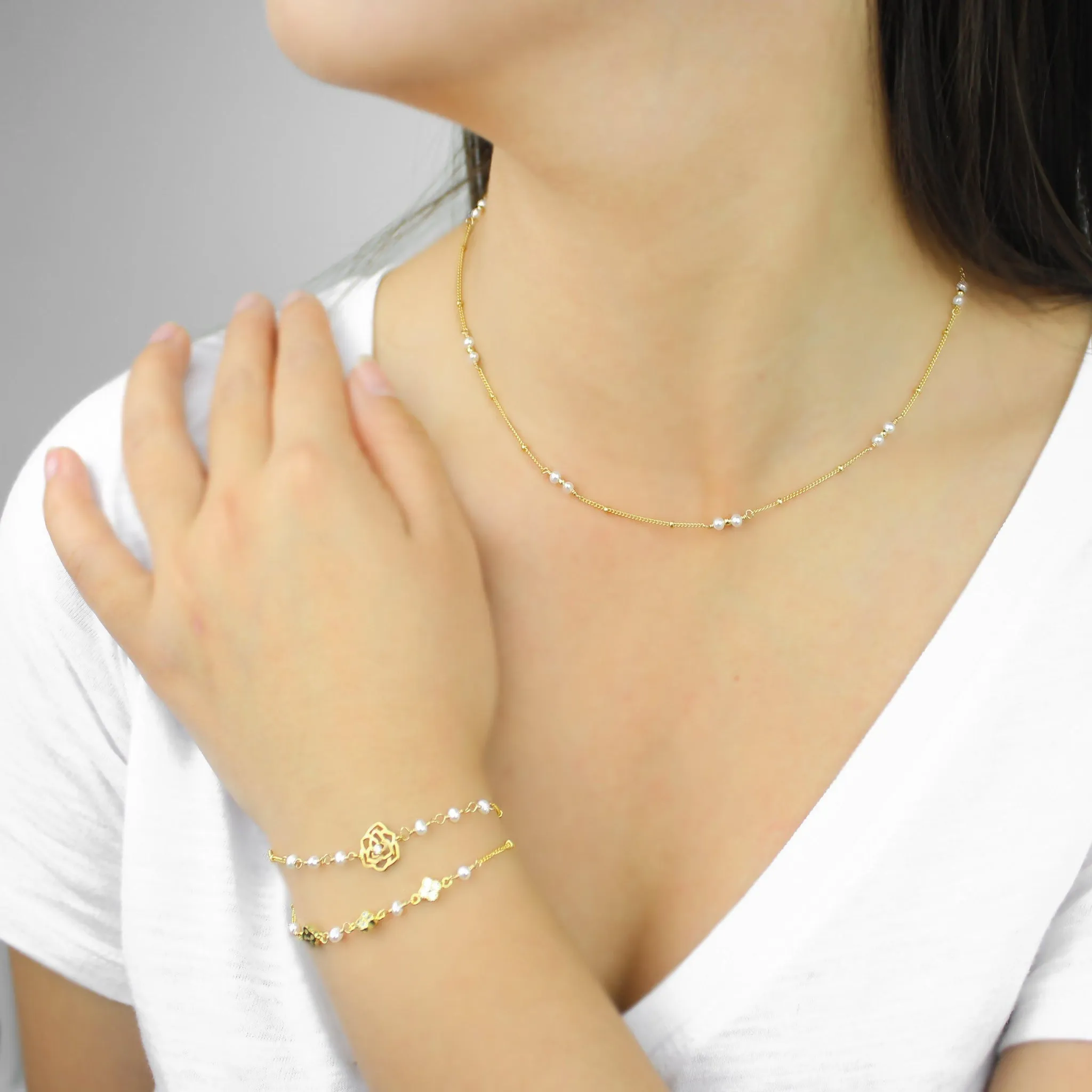 Simplest Pearl Necklace