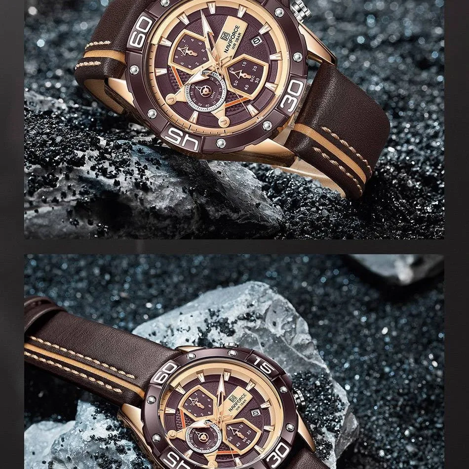 Skeleton watch Three-eye Personality Waterproof