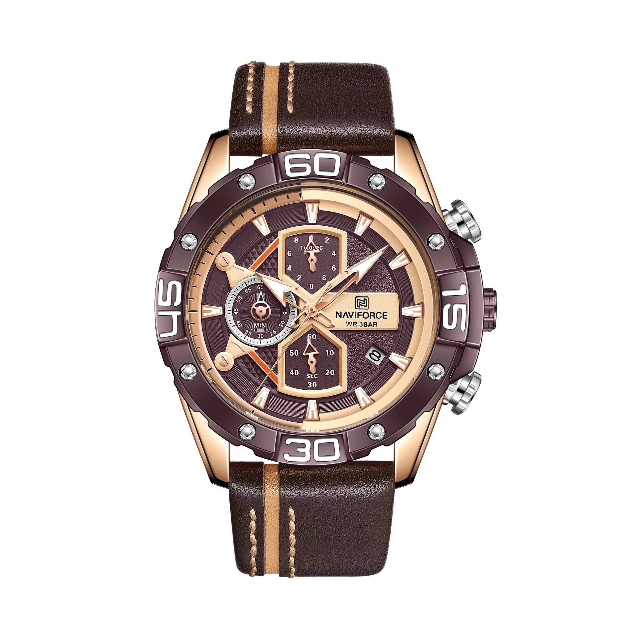 Skeleton watch Three-eye Personality Waterproof