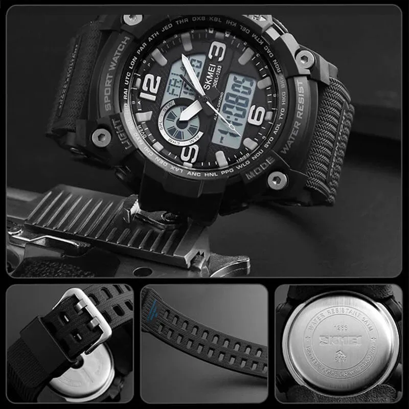 SKMEI 1283 Awesome Chronograph Sport Watch for Men w/ 5Bar Waterproof