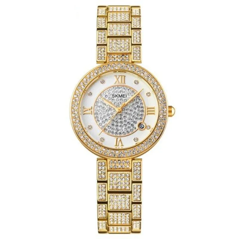 SKMEI 1739 Luxury Wedding Watch for Girls Inlaid w/ Rhinestone