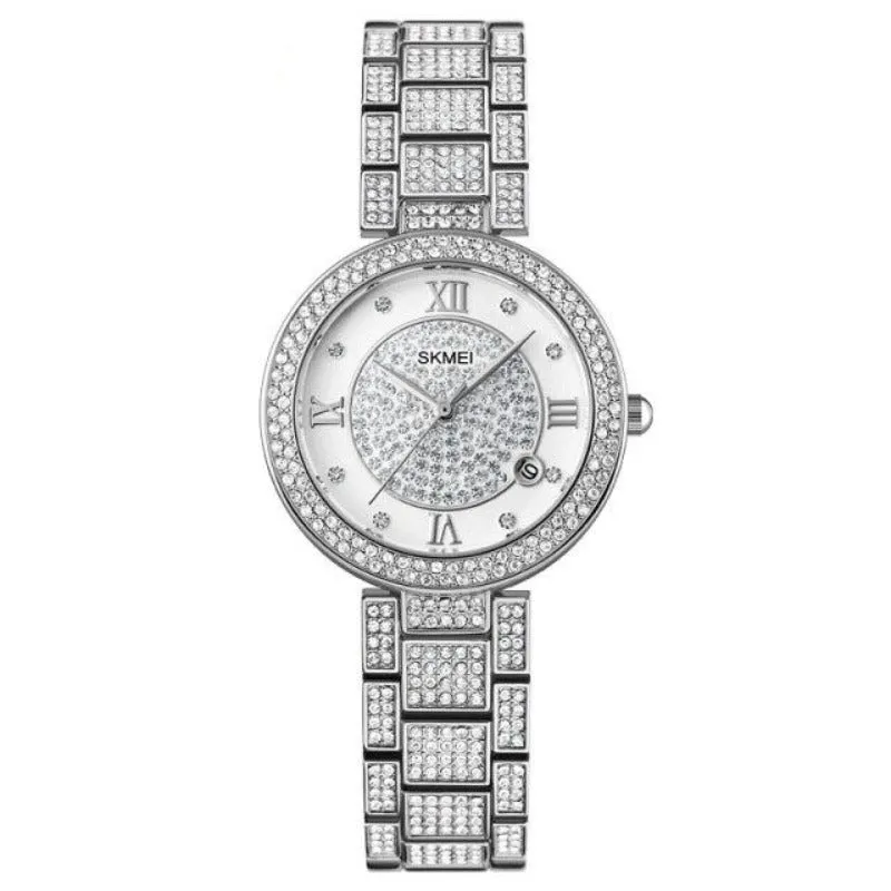 SKMEI 1739 Luxury Wedding Watch for Girls Inlaid w/ Rhinestone