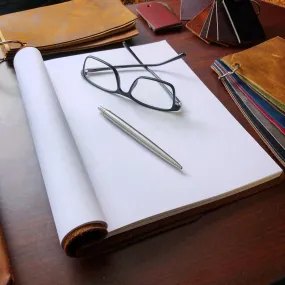 Slim Cut - Blank Linen Embossed Paper - 80.120