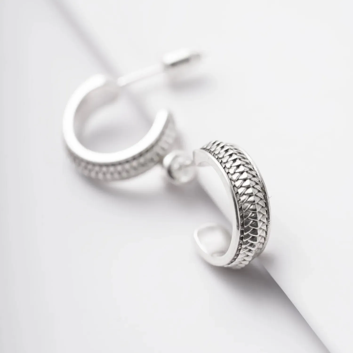 Snake Scale Stud Earrings