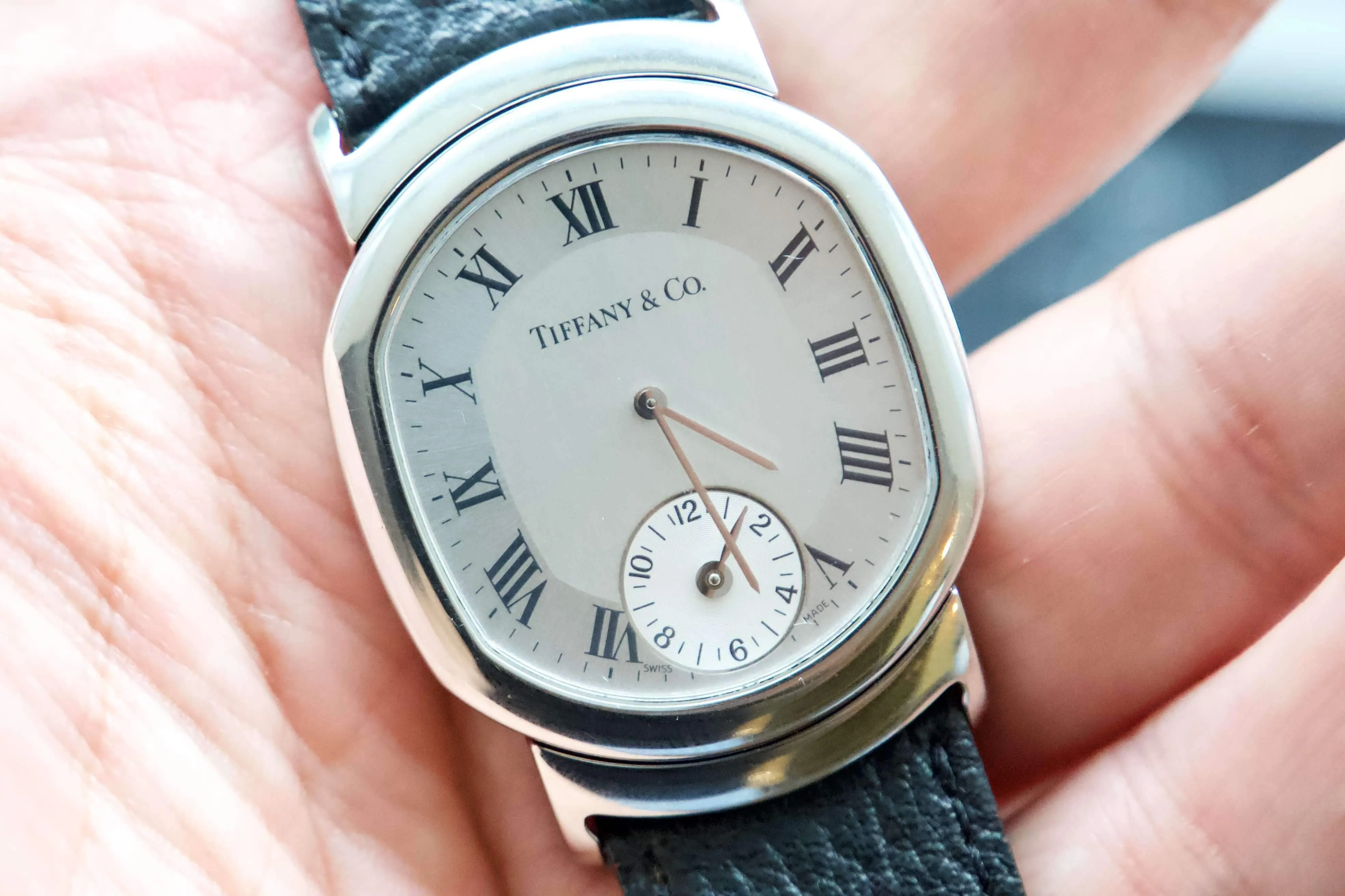 SOLD OUT: Tiffany and Co Reverso GMT Steel Mens or Ladies watch Original Box
