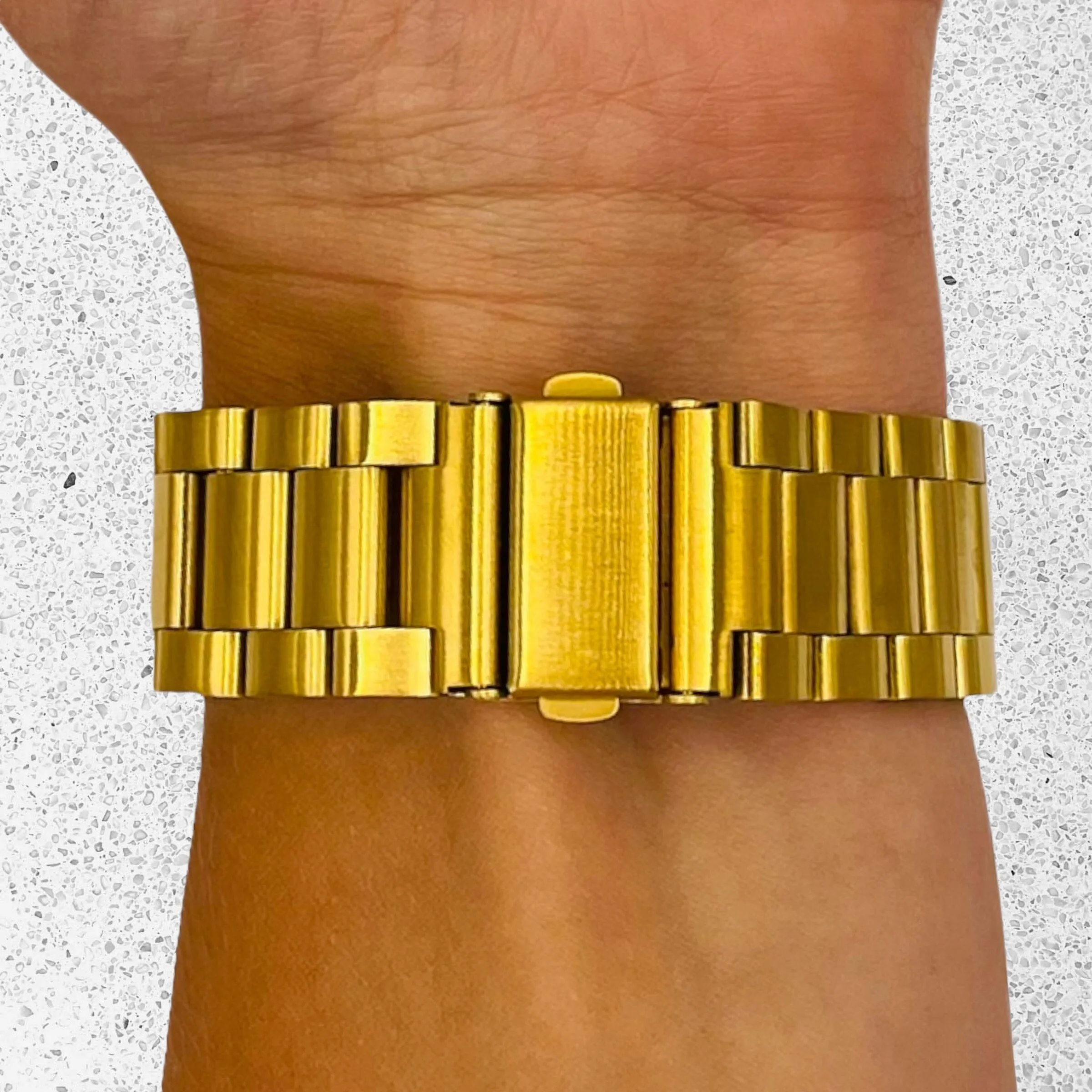 Stainless Steel Link Watch Strap Compatible with the Polar Pacer