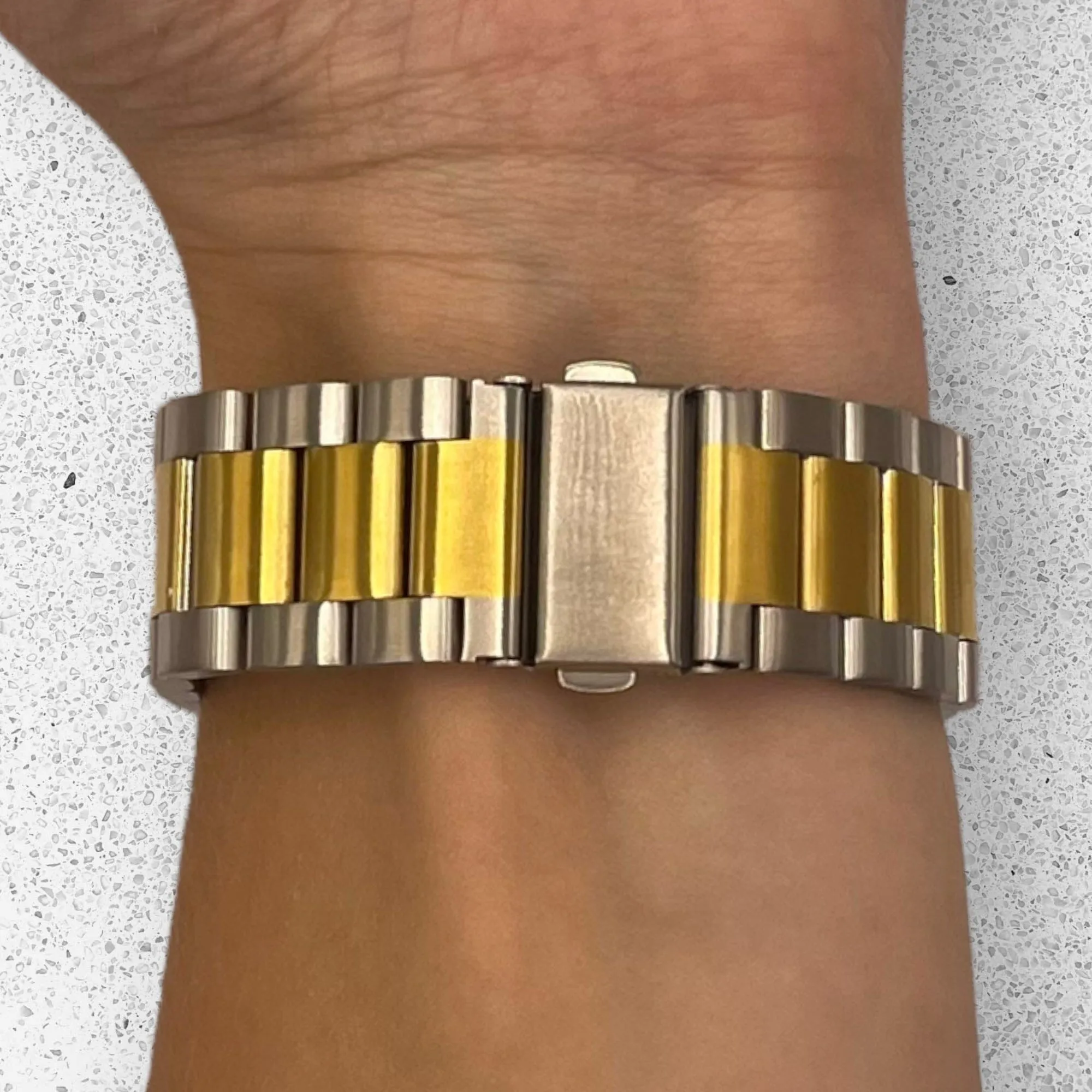 Stainless Steel Link Watch Strap Compatible with the Polar Pacer