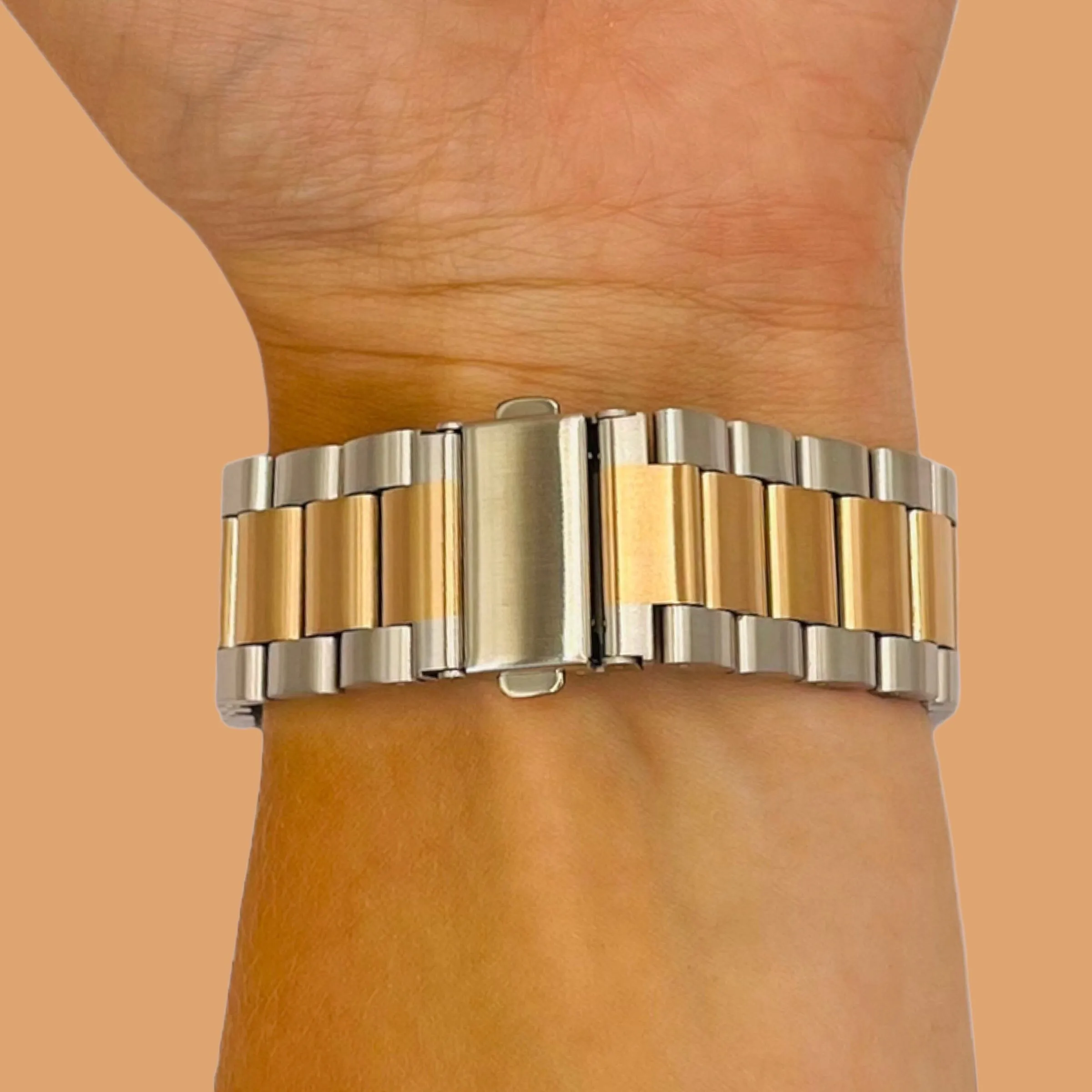 Stainless Steel Link Watch Strap Compatible with the Polar Pacer