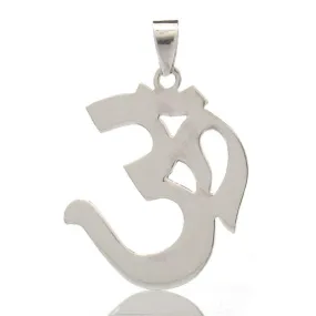 Sterling Silver Om Pendant