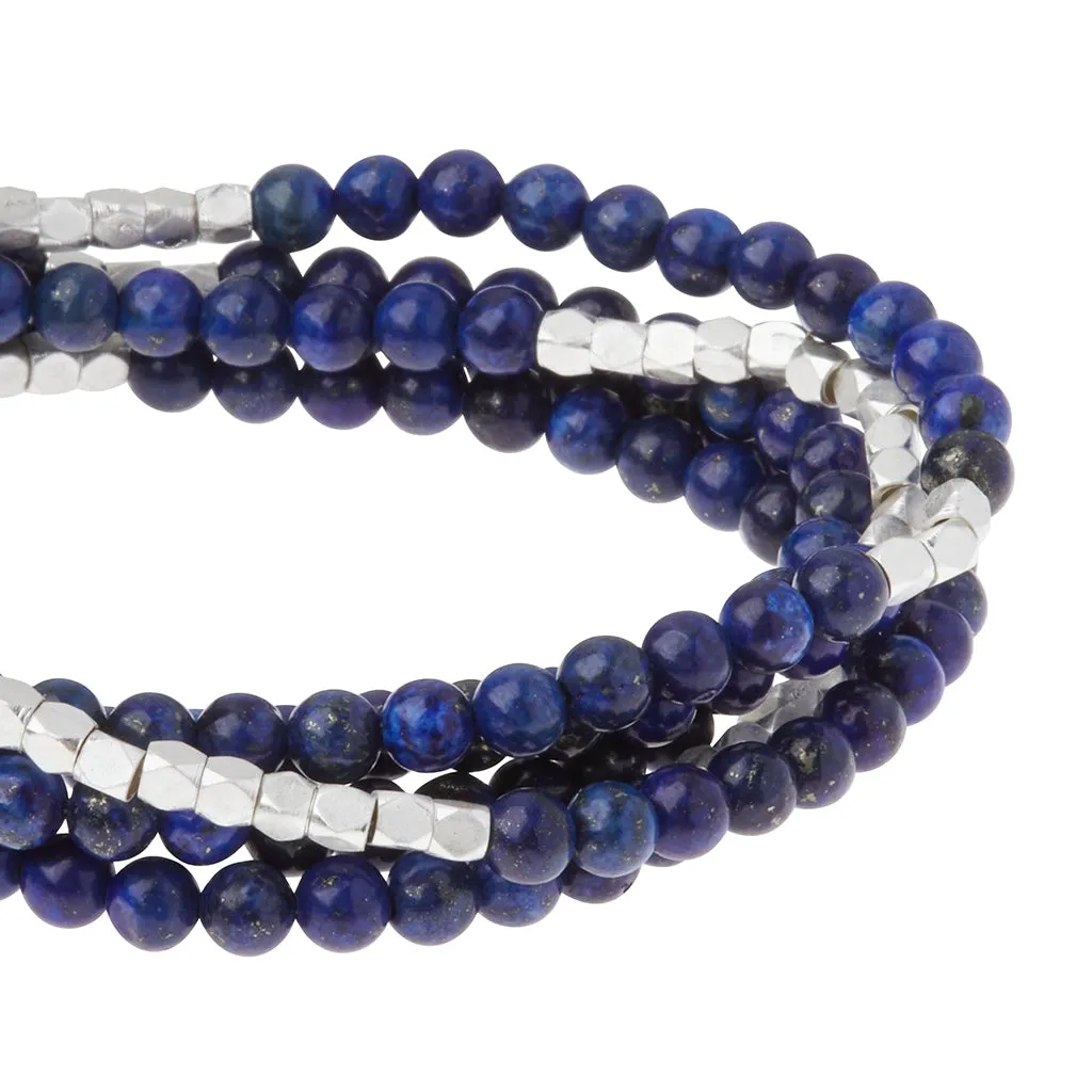 Stone Wrap Lapis Silver