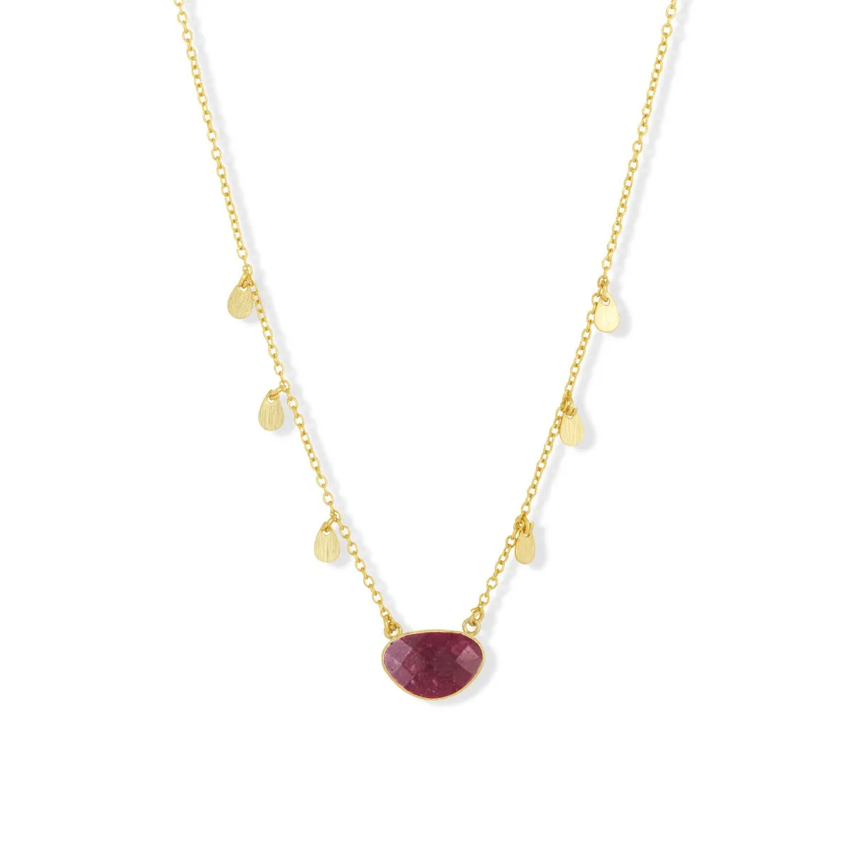 Summer Necklace Berry Agate