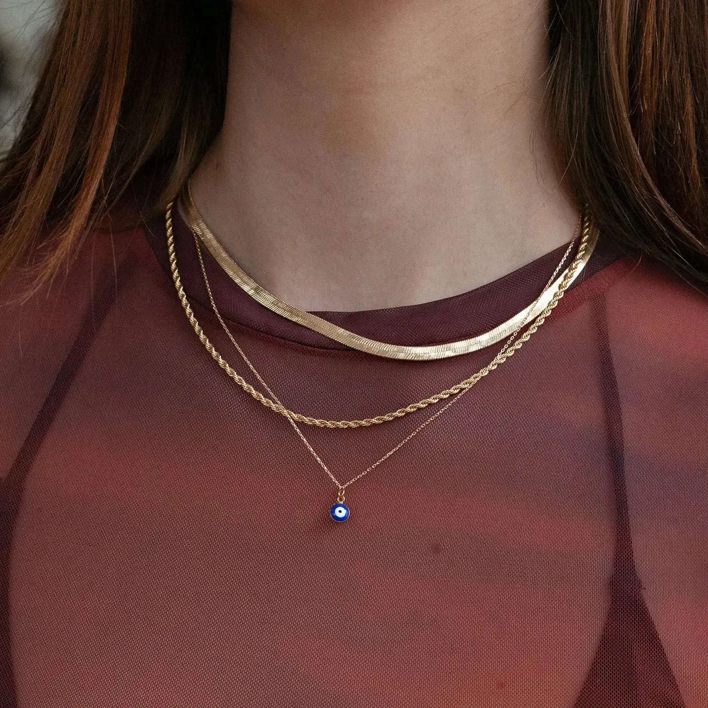 Suzy - Blue Evil Eye Necklace
