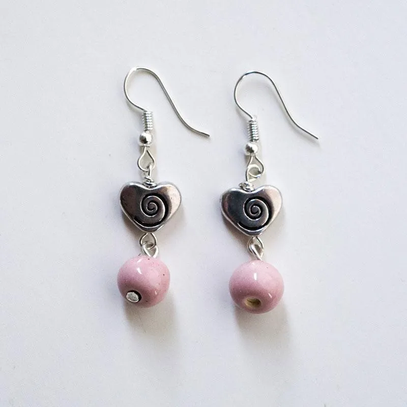 SwaziMUD™ Heart Earrings