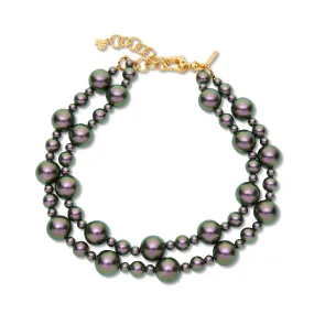 TAHITIAN PEARL JACKIE DOUBLE ROW NECKLACE