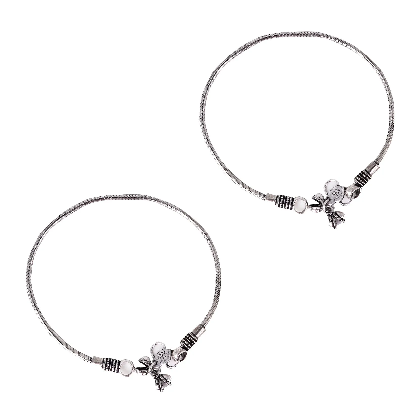 Teejh Swarali Set of Anklet and 3 Toe Rings