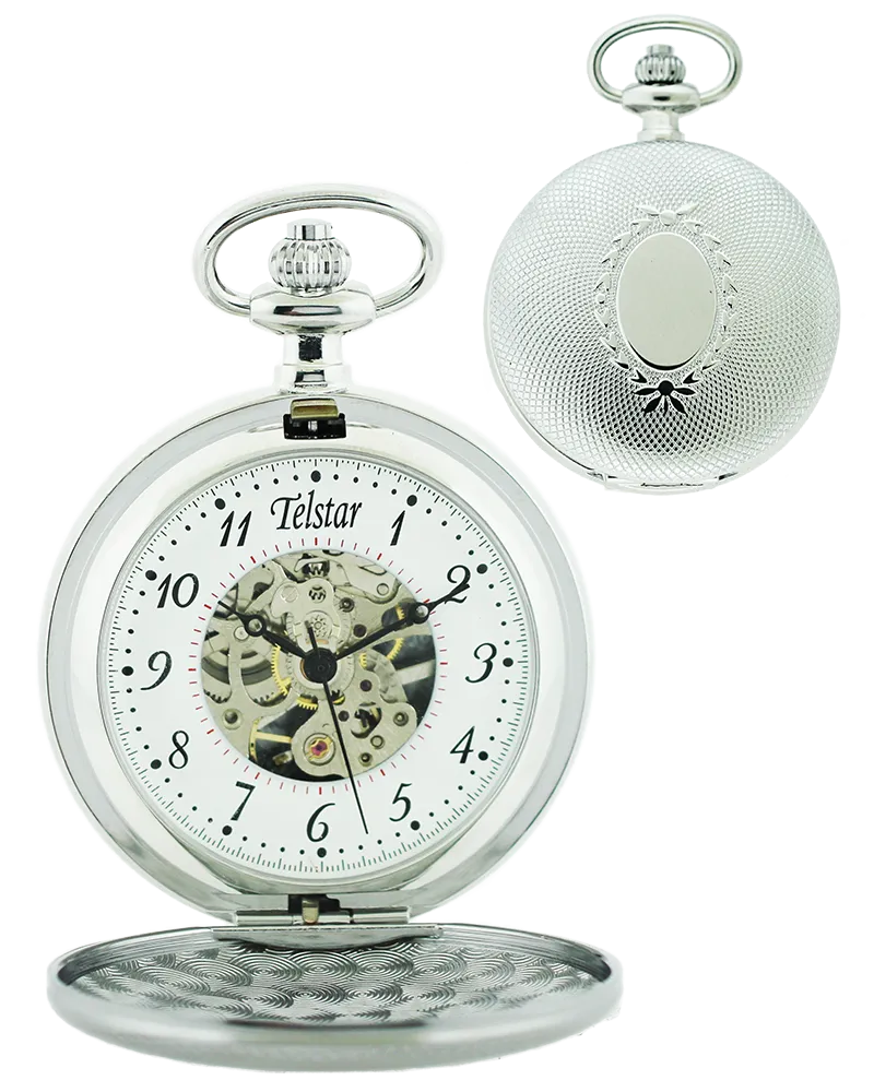 Telstar P9022 CSW mechanical full hunter pocket watch 36458