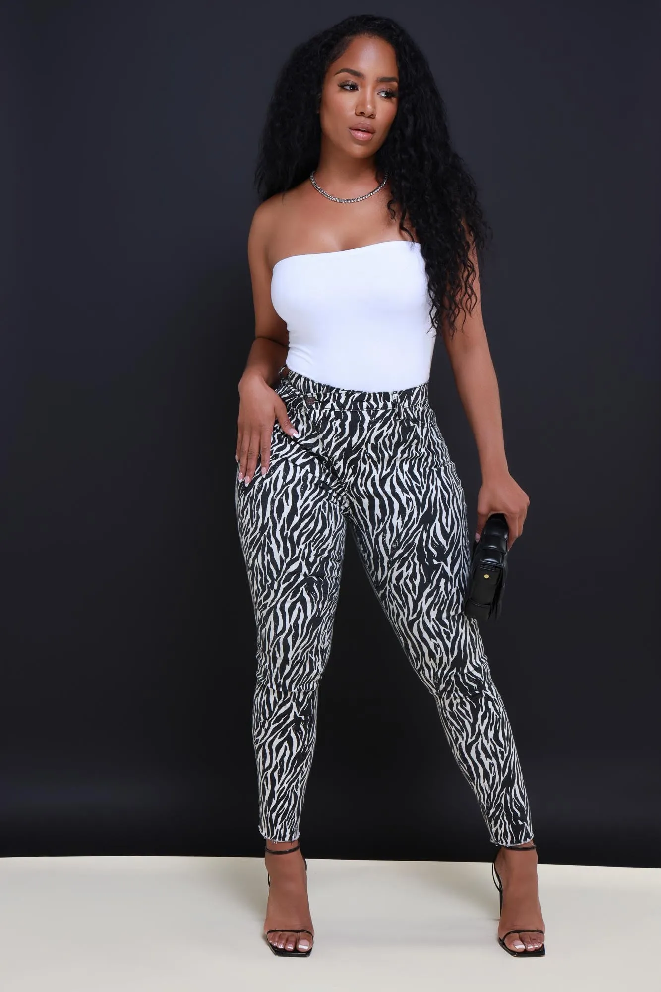 The Right Moves Strapless Bodysuit - White