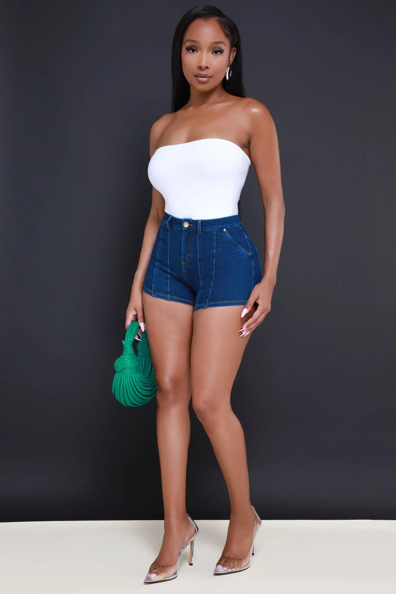 The Right Moves Strapless Bodysuit - White
