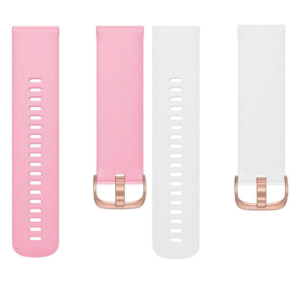 TheHorse 20mm Range compatible Silicone Watch Straps with Rose Gold Buckles