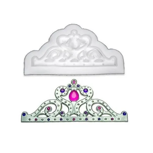Tiara Crown Silicone Fondant Mold Small Size
