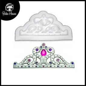 Tiara Crown Silicone Fondant Mold Small Size