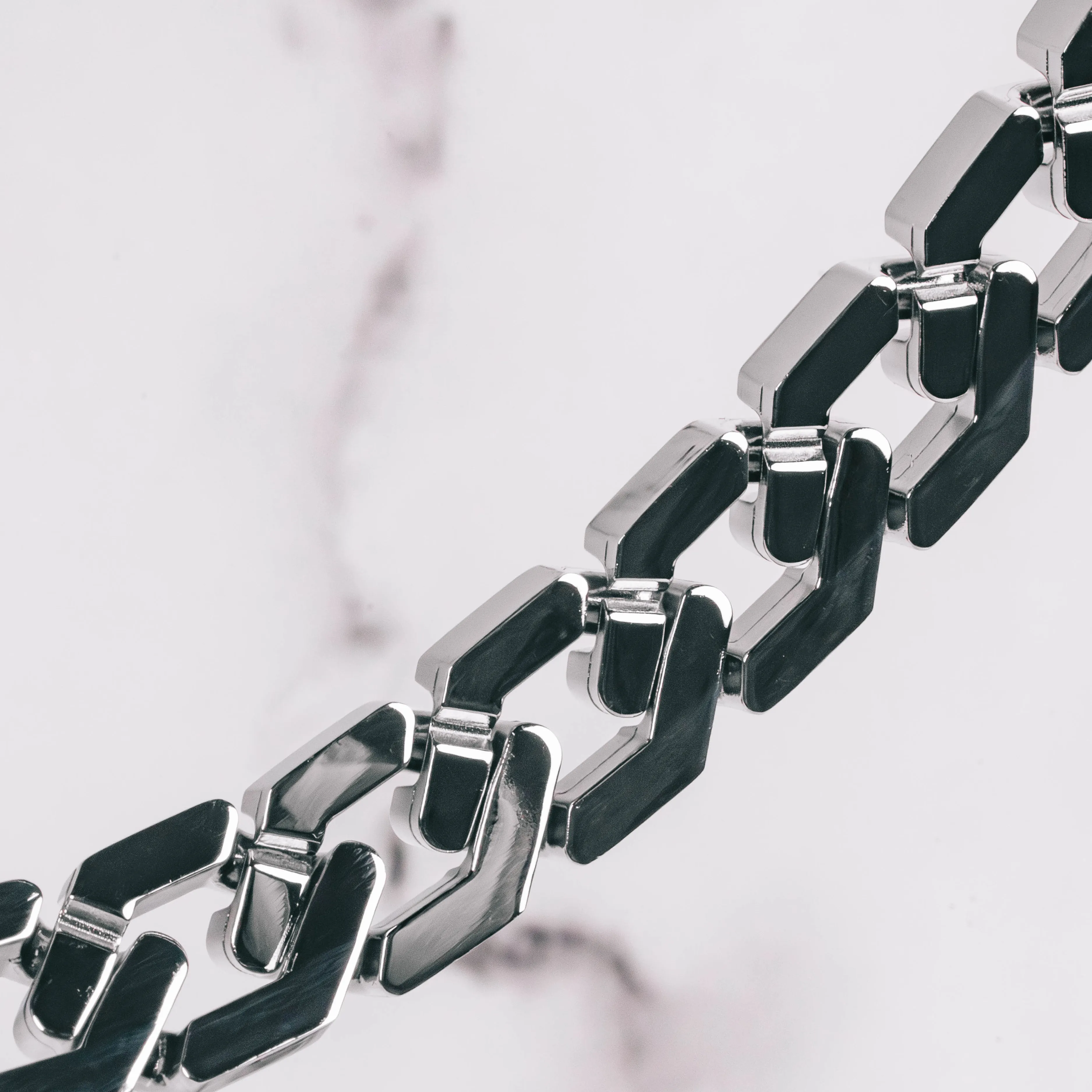 TITAN Chain 2pc. Set 18K White Gold - 10mm