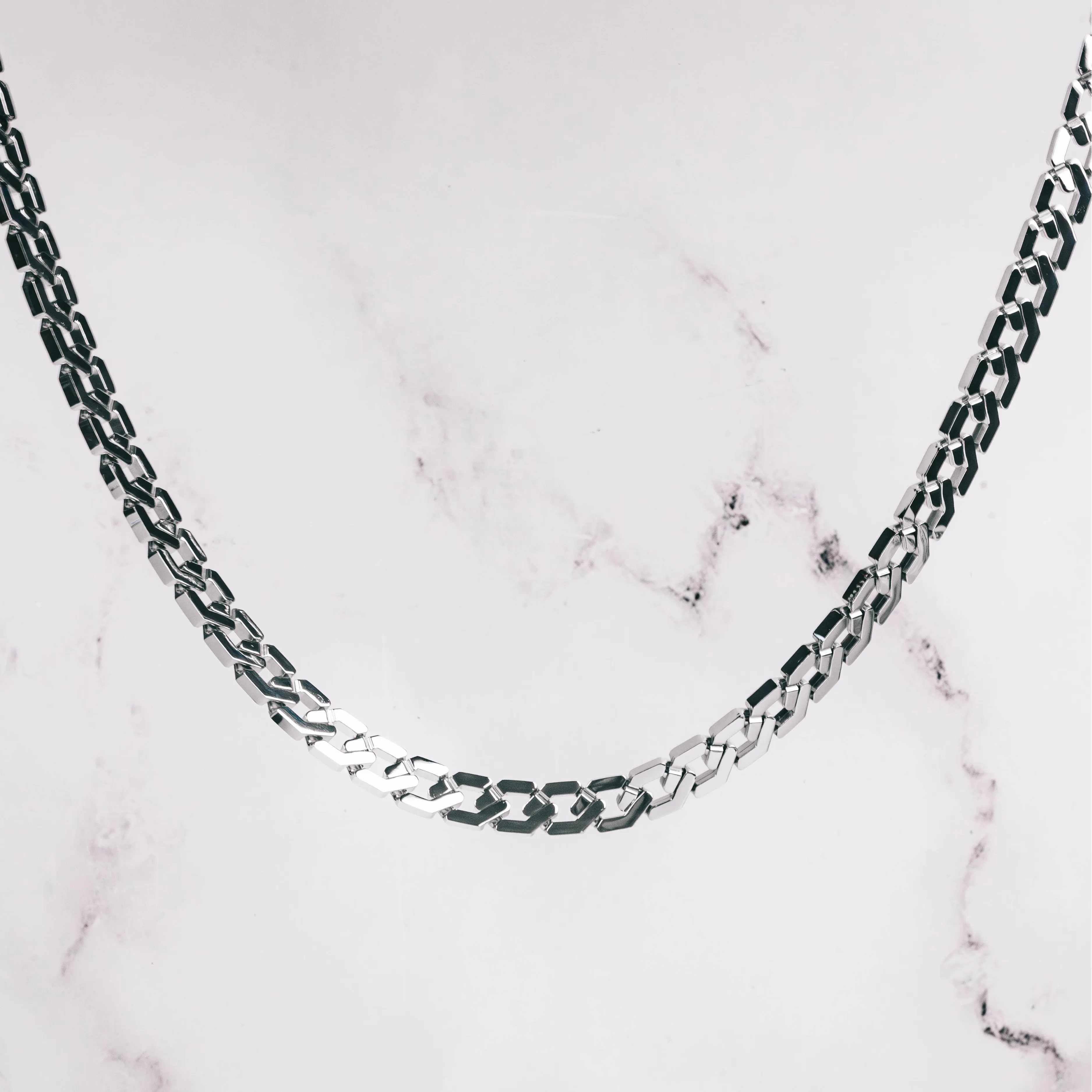 TITAN Chain 2pc. Set 18K White Gold - 10mm