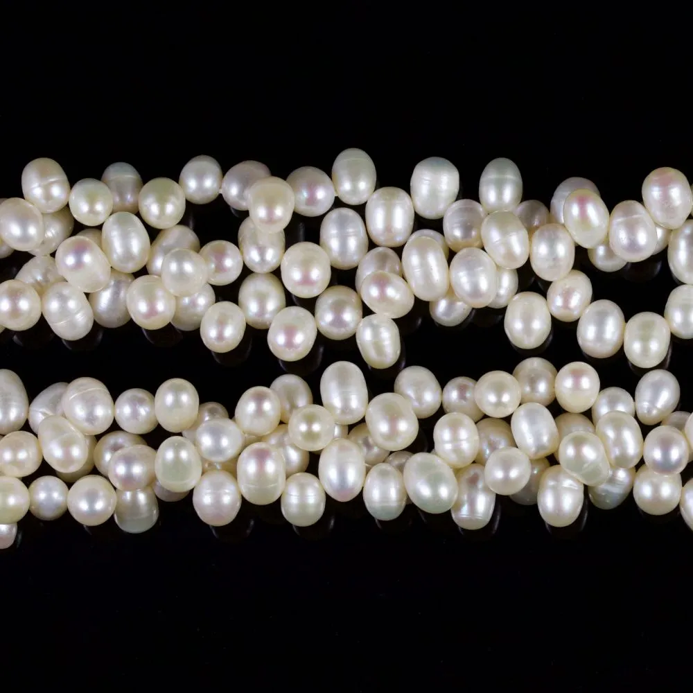 Triple Twist Pearl Necklace Silver