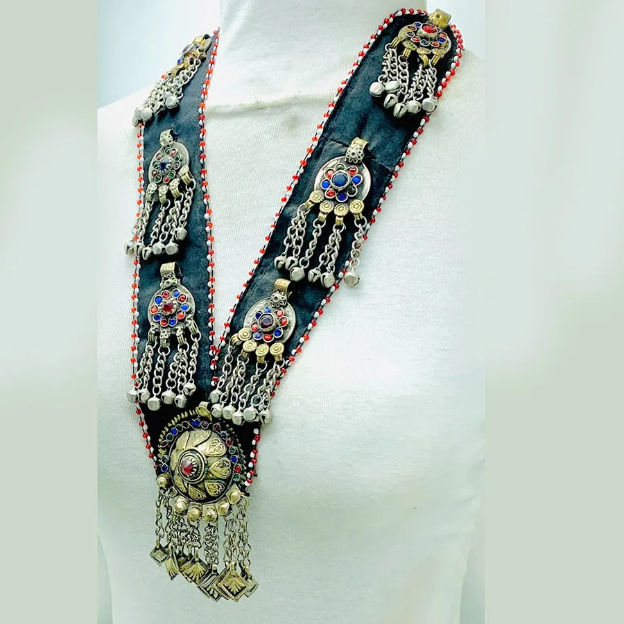 Vintage Turkmen Big Pendant Style Necklace