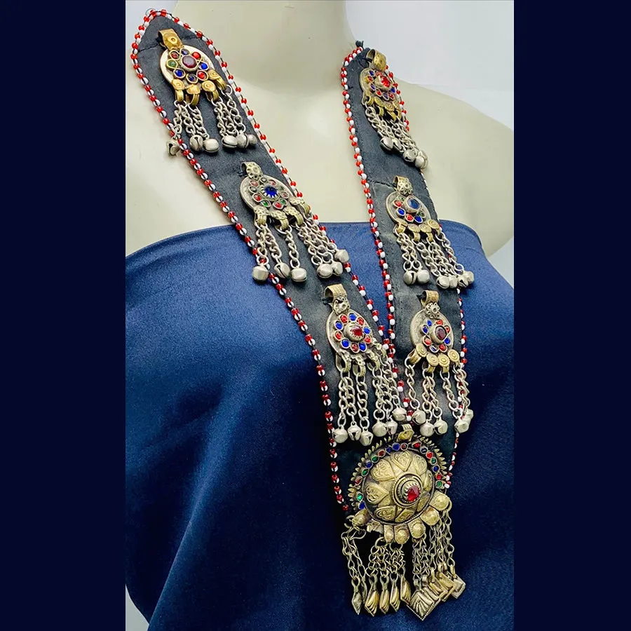 Vintage Turkmen Big Pendant Style Necklace