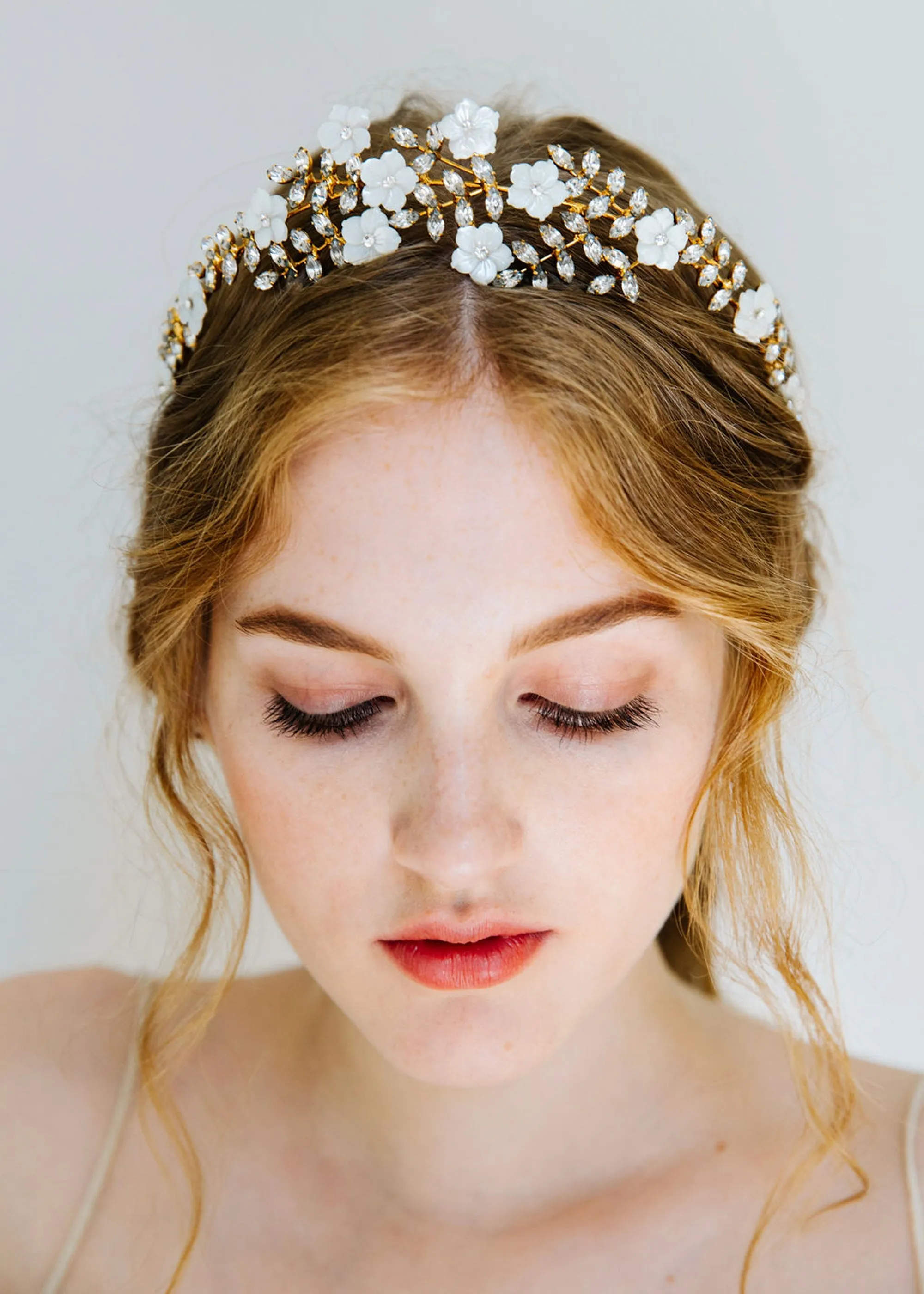 Vivienne Tiara -- Crystal Antique Gold