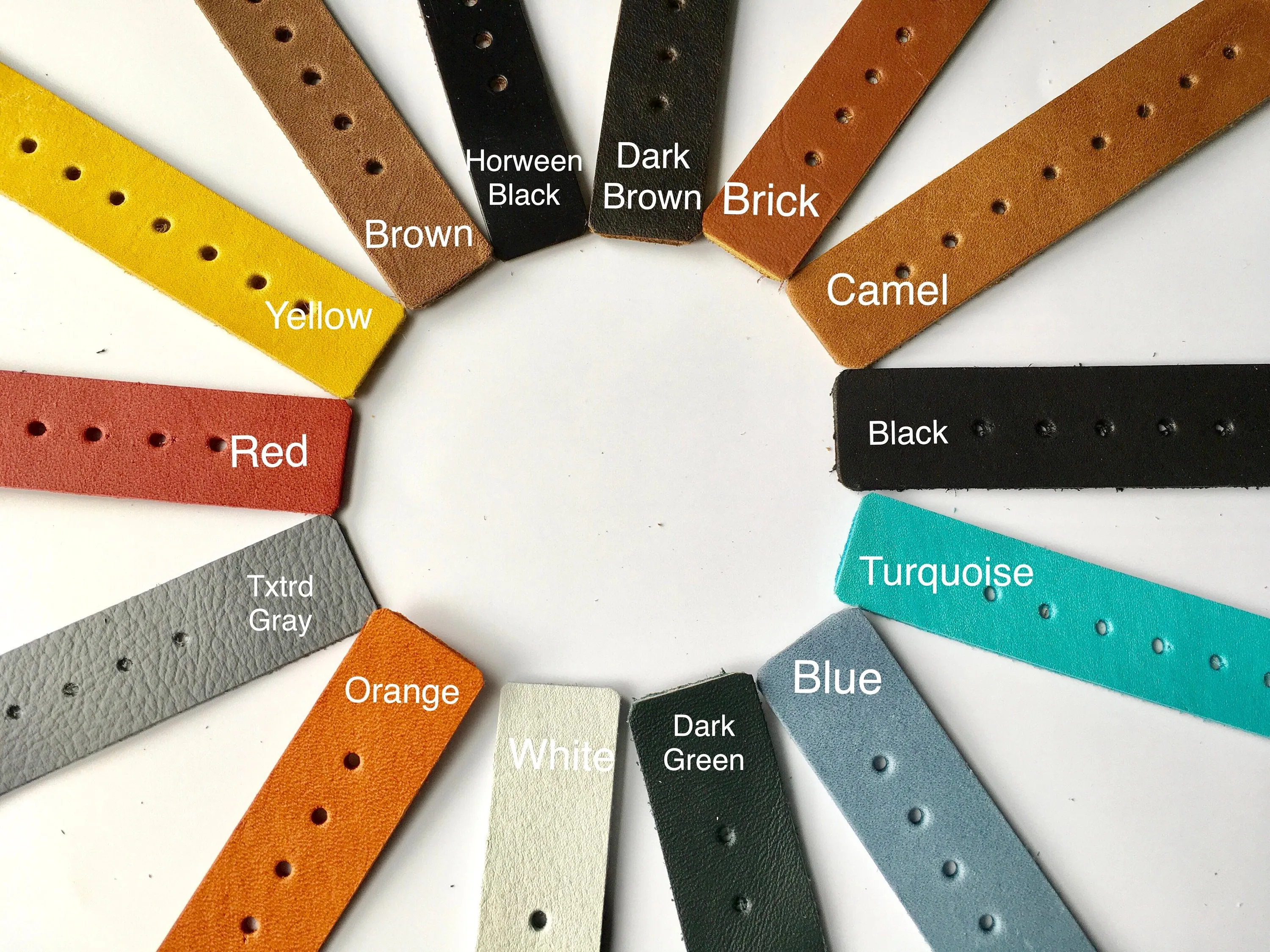 Woman's Black leather watch band | Wickett & Craig leather | 16 mm strap Star